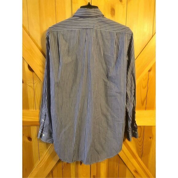 Polo by Ralph Lauren Curham Classic Fit Cotton Stripe 15 32/33 Purple/white/blac - Picture 3 of 3